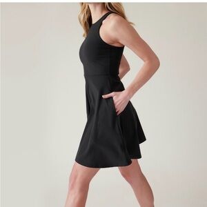 Athleta Conscious Black Dress with pockets